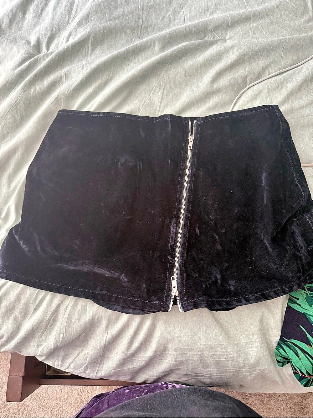 Hudson Black Velvet Shorts Waist 34